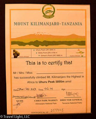 2013 Kilimanjaro